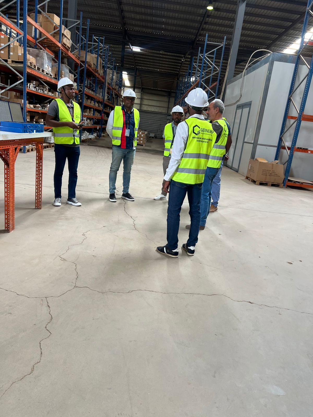 Visita da ANPG - Agência Nacional de Petróleo e Gás para certificação da GEINEMP-PRESTAÇÃO DE SERVIÇOS LDA pela mesma agência.